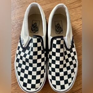 Vans Black and White Checkered Slip-On men’s 7.5